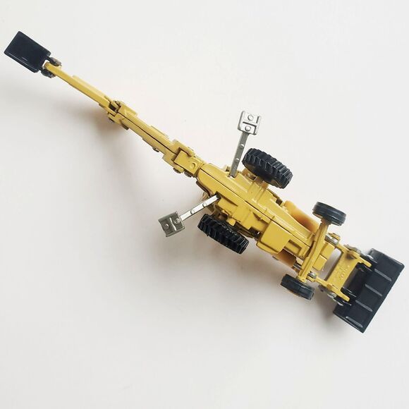 Vintage ERTL Ford Tractor Backhoe Loader 1:64 Diecast Metal 555B Yellow - Picture 10 of 15